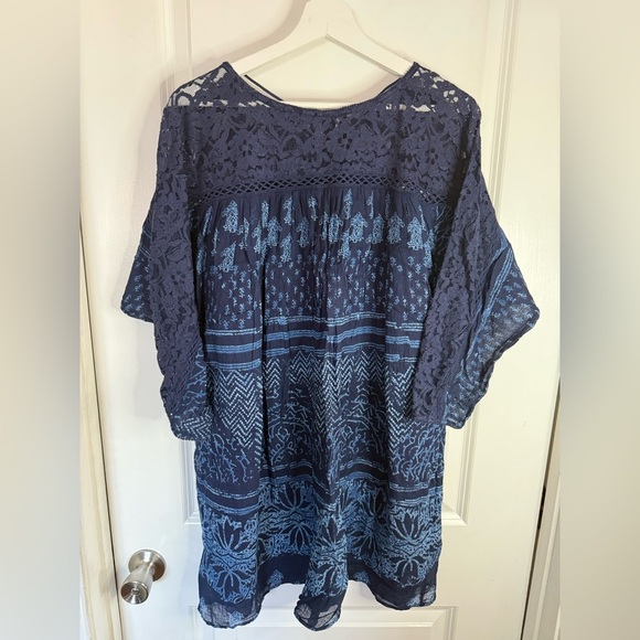Free People Women’s Navy Sun Daze Minidress - Size Medium - Picture 1 of 8